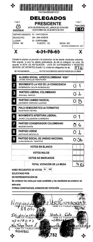 Antioquia san vicente