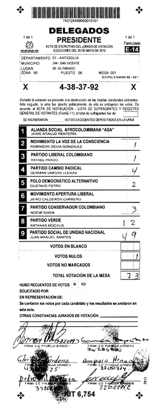 Antioquia san vicente