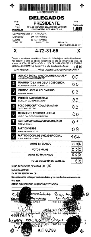 Antioquia san vicente