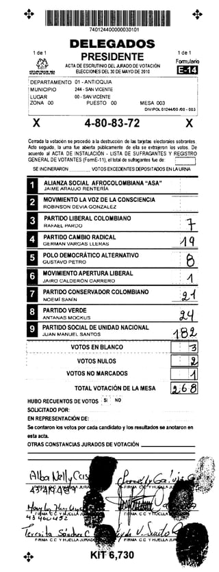 Antioquia san vicente