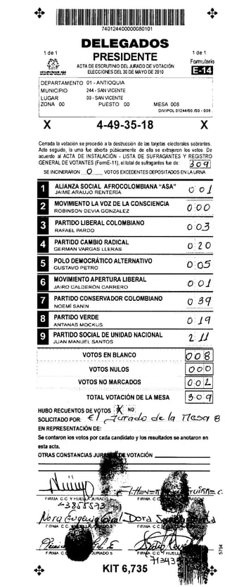 Antioquia san vicente