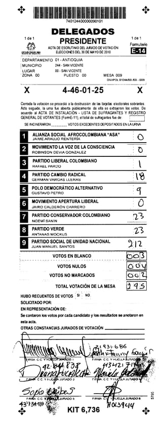 Antioquia san vicente