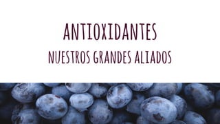 antioxidantes
nuestrosgrandesaliados
 
