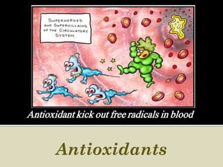 Antioxidant kick out free radicals in blood


       Antioxidants
 
