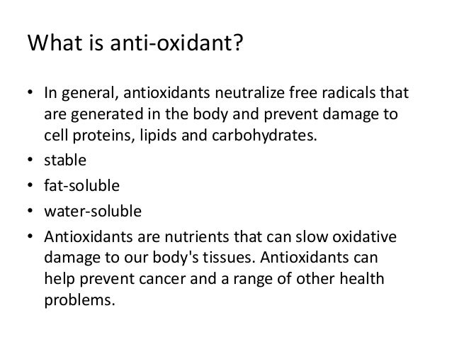 Can Antioxidants Be Harmful