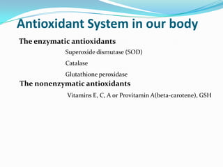  ROS are also introduced through external sources such as exposure to the sun or pollution. 