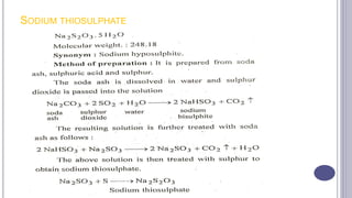 SODIUM THIOSULPHATE
 