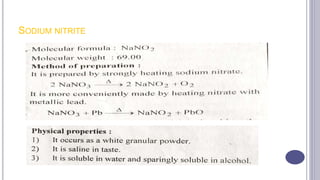 SODIUM NITRITE
 
