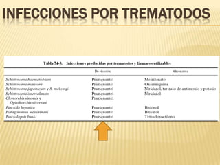 INFECCIONES POR TREMATODOS
 