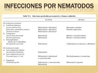 INFECCIONES POR NEMATODOS
 