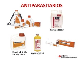 ANTIPARASITARIOS Garrafax 1800 ml Garrafax 2 lt, 1 lt, 250 ml y 100 ml Frascox 500 ml 