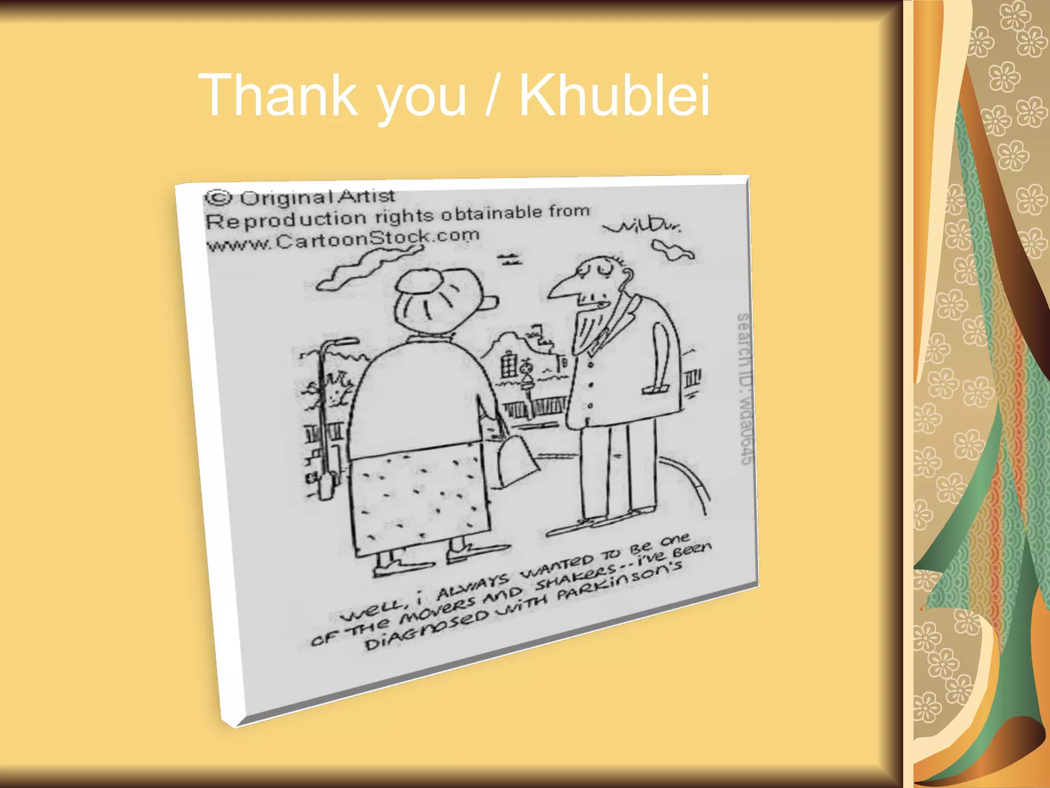 Thank you / Khublei
 