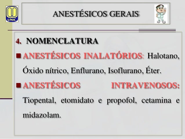 Antiparkinsonianos e Anestésicos Gerais Antiparkinsonianos e Anestésicos Gerais
