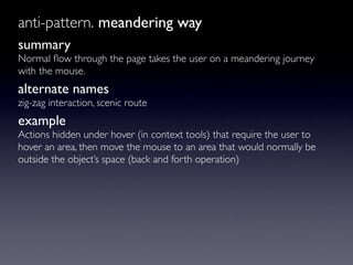 Design Anti Patterns - How to Design a Poor Web Experience | PDF
