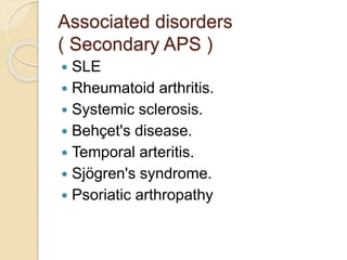 Antiphospholipid | PPTX
