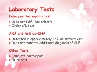 Antiphospholipid Syndrome_Dr Nishi | PPTX