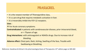 ANTIPLATELET agent omkar kumar kuwar.pptx isf college of pharmacy | PPTX