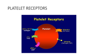 PLATELET RECEPTORS
 