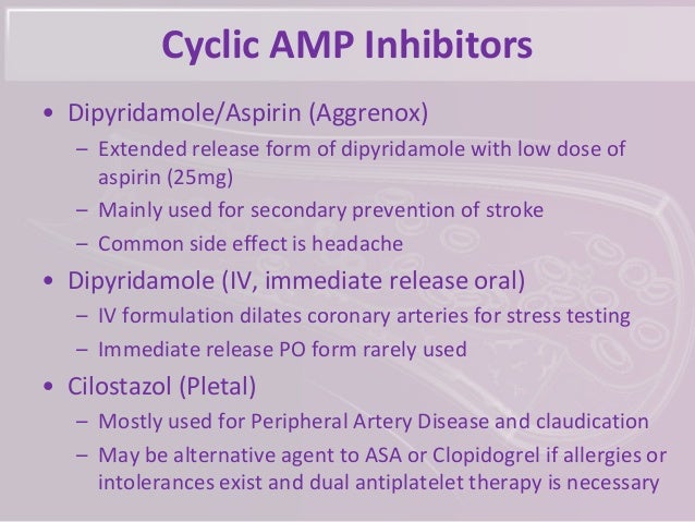 Aggrenox Medication Side Effects