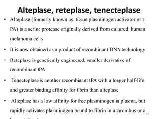 Antiplatelets thrombolytics and drugs for bleeding 2023.pptx