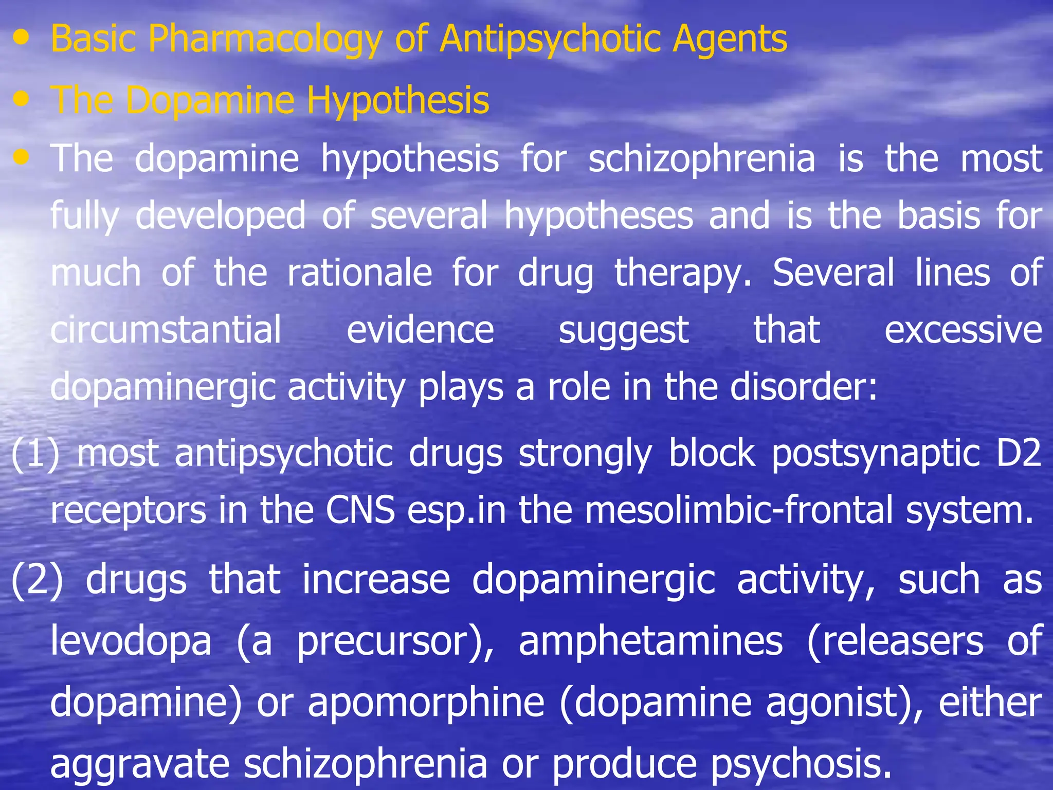 Dopamine hypothesis of schizophrenia - Wikipedia