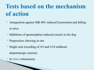 Screening methods of Antipsychotic drugs | PPTX