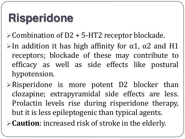 risperidone use with elderly