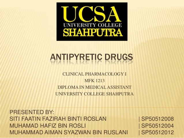 Antipyretic drugs