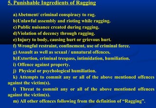 Anti ragging | PPT
