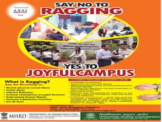 Anti Ragging Slide Anti Ragging Day Week Celebration -GLAU.pptx