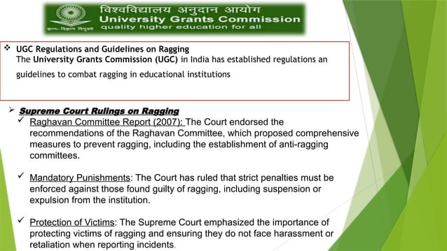 Anti Ragging ppt for making students informed.pptx