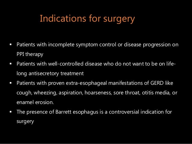 Gastroesophageal Reflux Disease And Antireflux Surgery