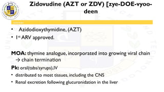 ANTIRETROVIRAL PHARMACOLOGY.pptx reviews | PPTX