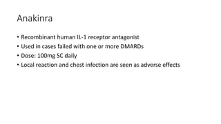 Antirheumatoid and antigout drugs | PDF