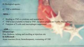 Antirheumatoid drug's | PPTX