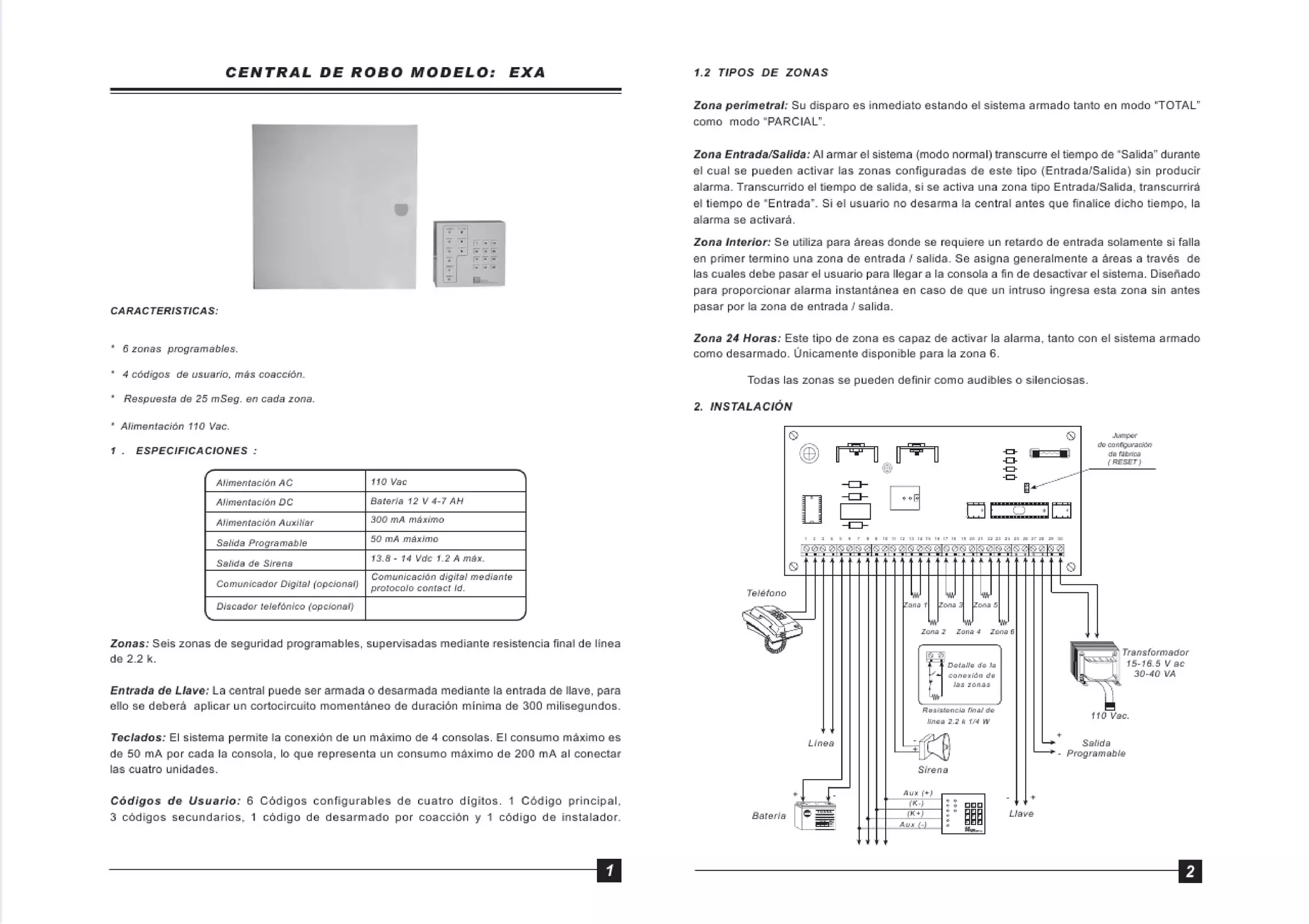 Anti robo sovica exa c325 | PDF