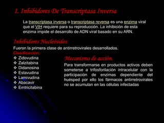 Retrotranscriptasa Inversa Antirretrovirales | PPTX
