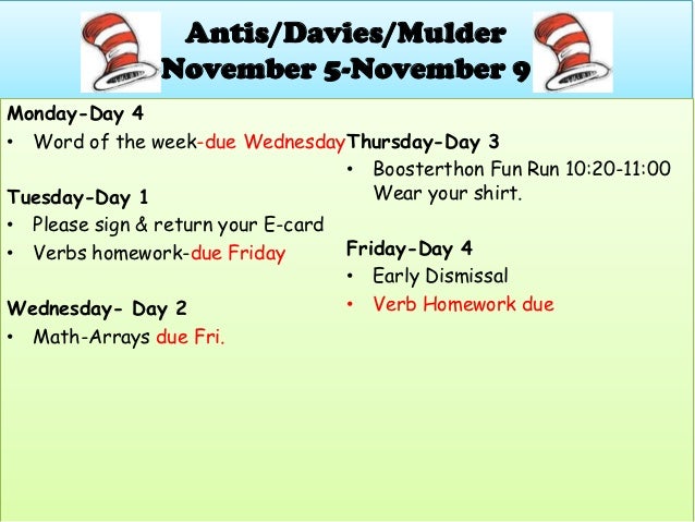 Homework does not belong on the agenda 08 picture