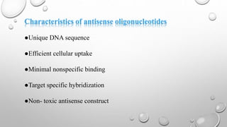 Antisense oligonucleotide.pptx | Chemistry | Science