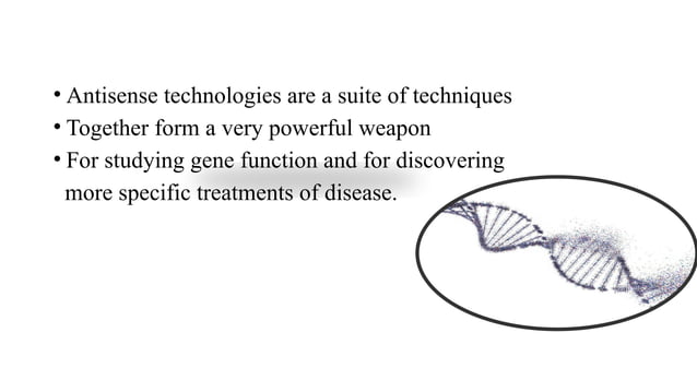antisense technology and new applications | PPTX