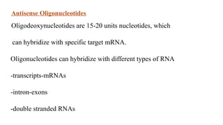antisense technology and new applications | PPTX