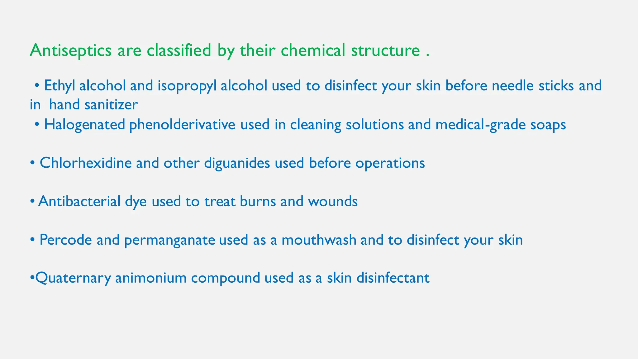 Antiseptic and disinfectant their uses and examples | PDF