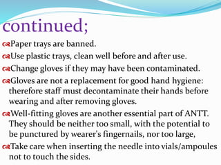 Antiseptic non touch technique (ANTT) | PPTX