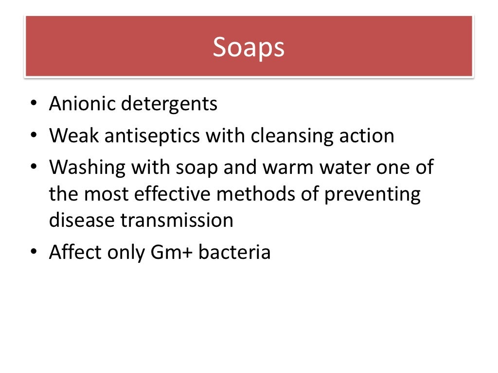 Antiseptics and disinfectants