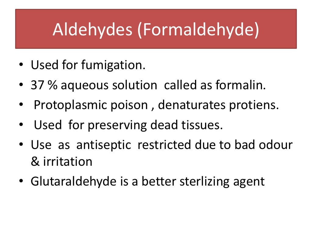 Antiseptics and disinfectants