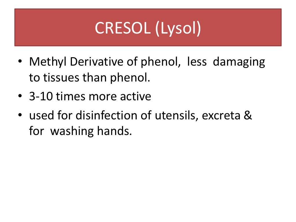 Antiseptics and disinfectants