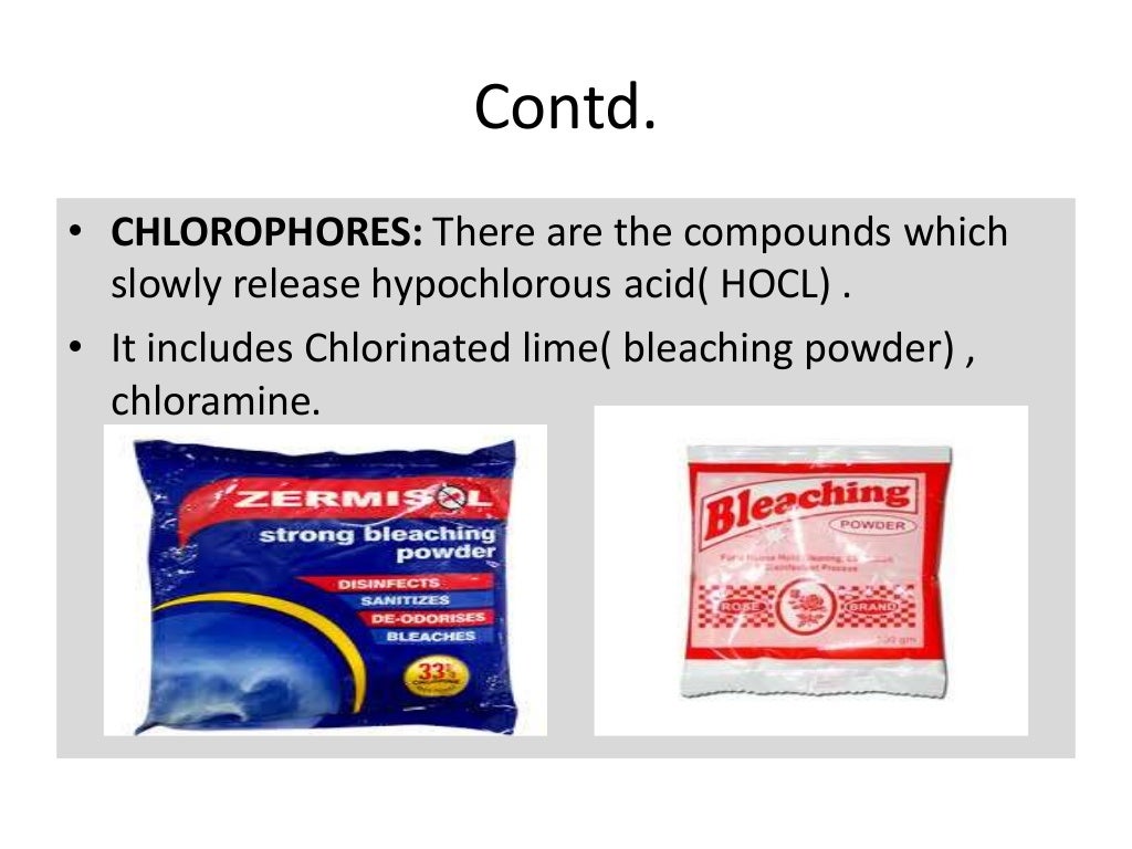 Antiseptics, disinfectants