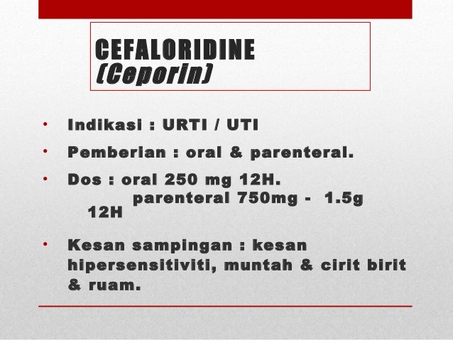 ANTISEPTIK URINARI, ANTIBIOTIK & BAHAN ALTERASI pH