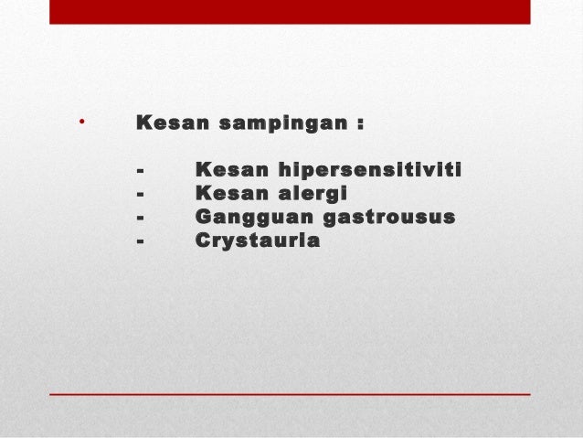 ANTISEPTIK URINARI, ANTIBIOTIK & BAHAN ALTERASI pH