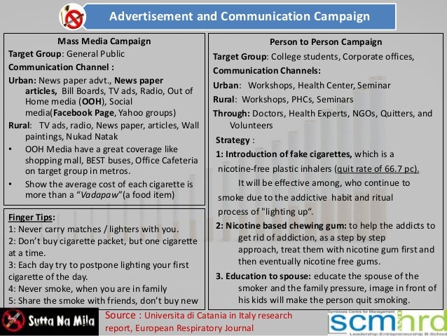 Anti smoking campaign essay